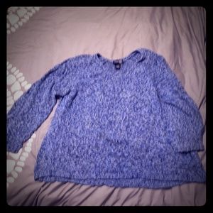 Lane Bryant blue marked vneck sweater 18/20